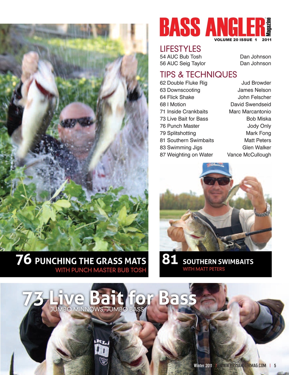 BASS ANGLER MAGAZINE Preview Pages