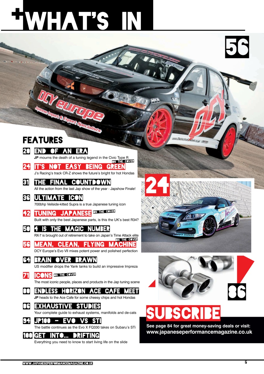 Japanese Performance Preview Pages