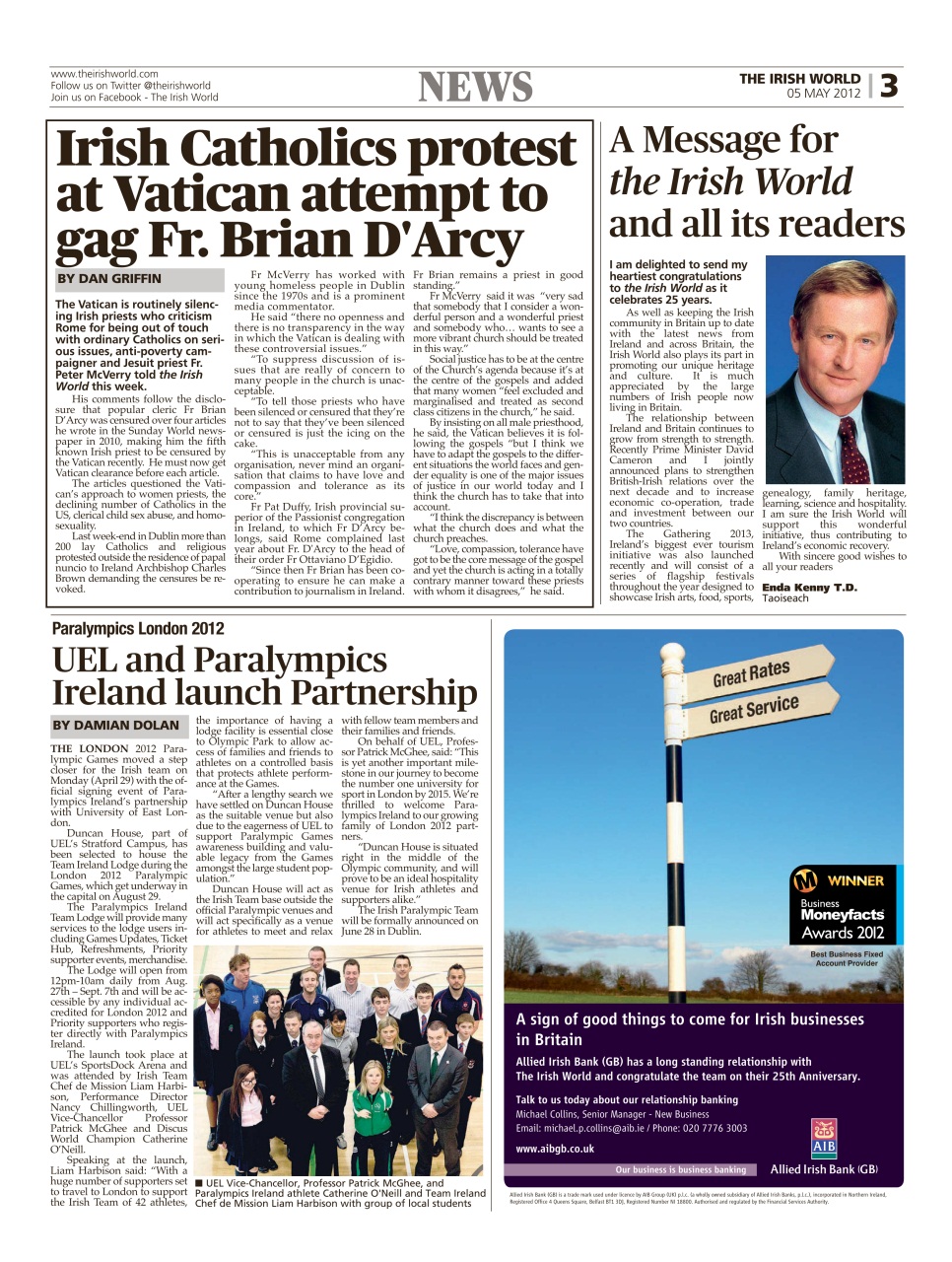 Irish World Preview Pages