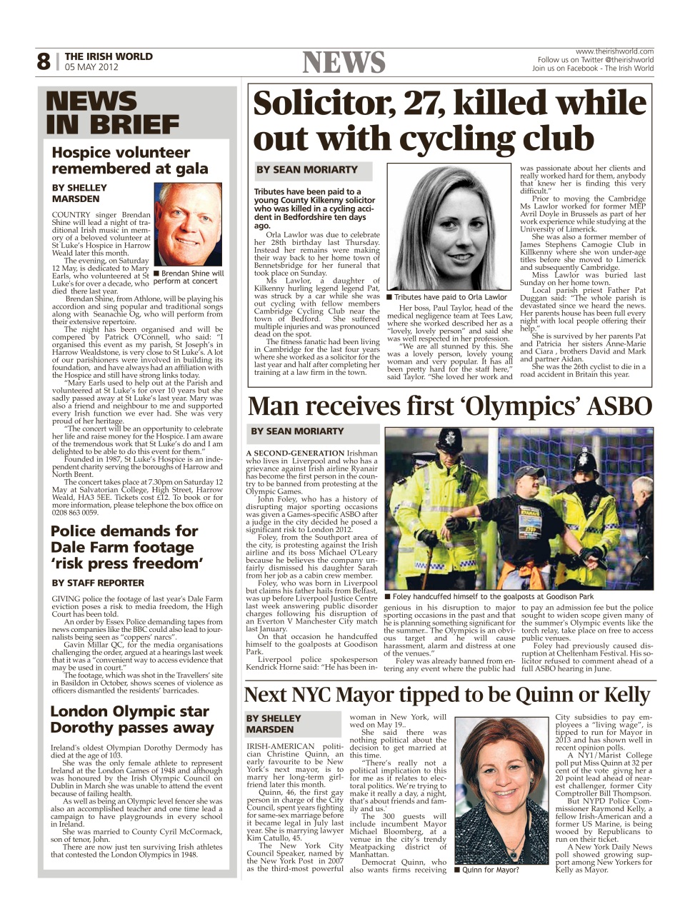 Irish World Preview Pages