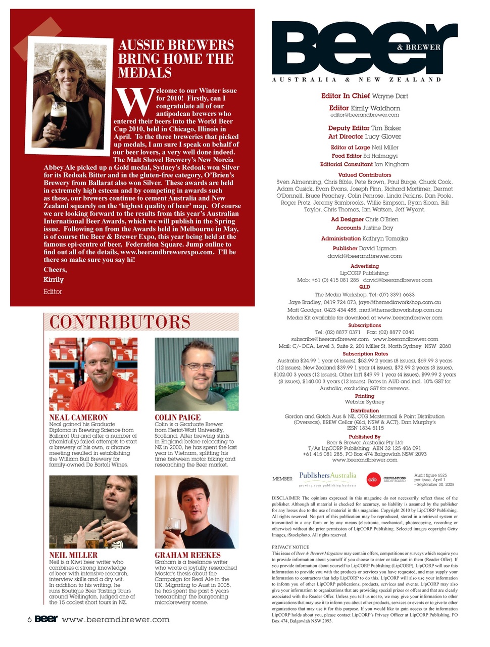 Beer and Brewer Preview Pages