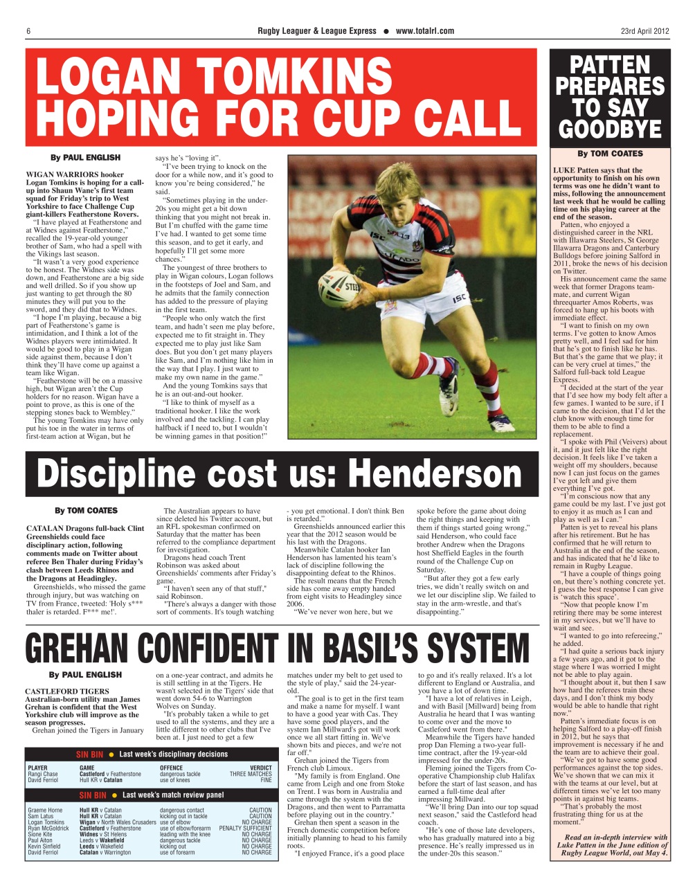 League Express Preview Pages