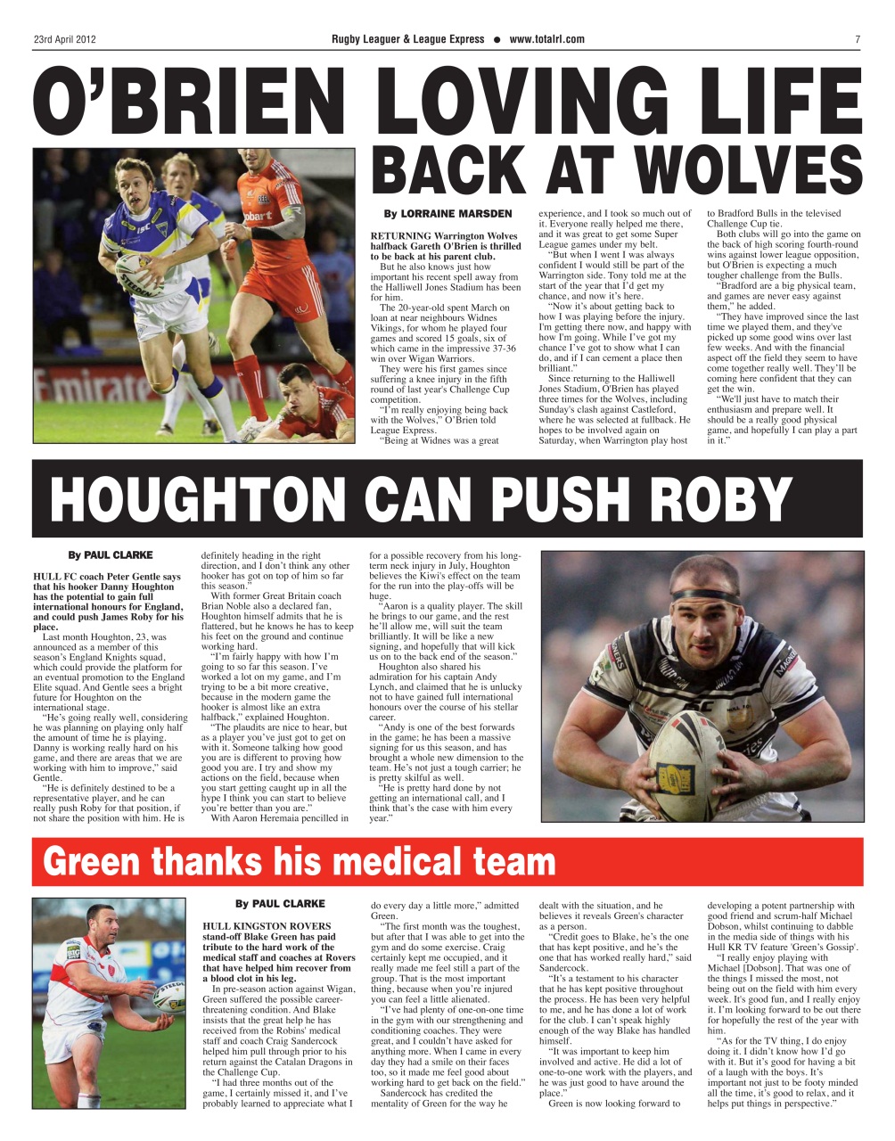 League Express Preview Pages