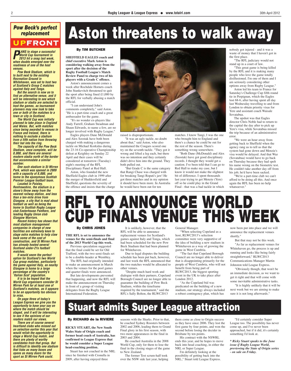 League Express Preview Pages