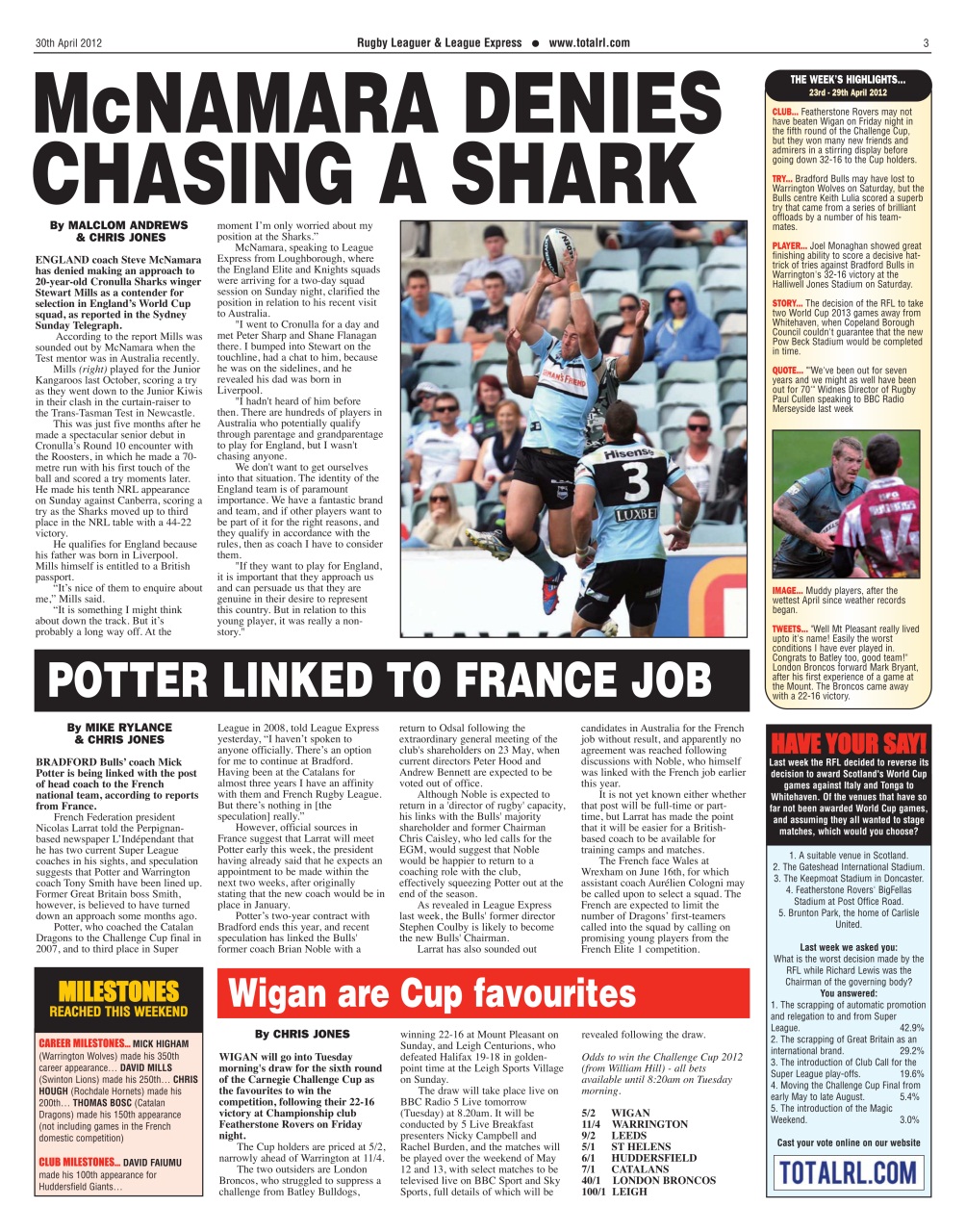 League Express Preview Pages