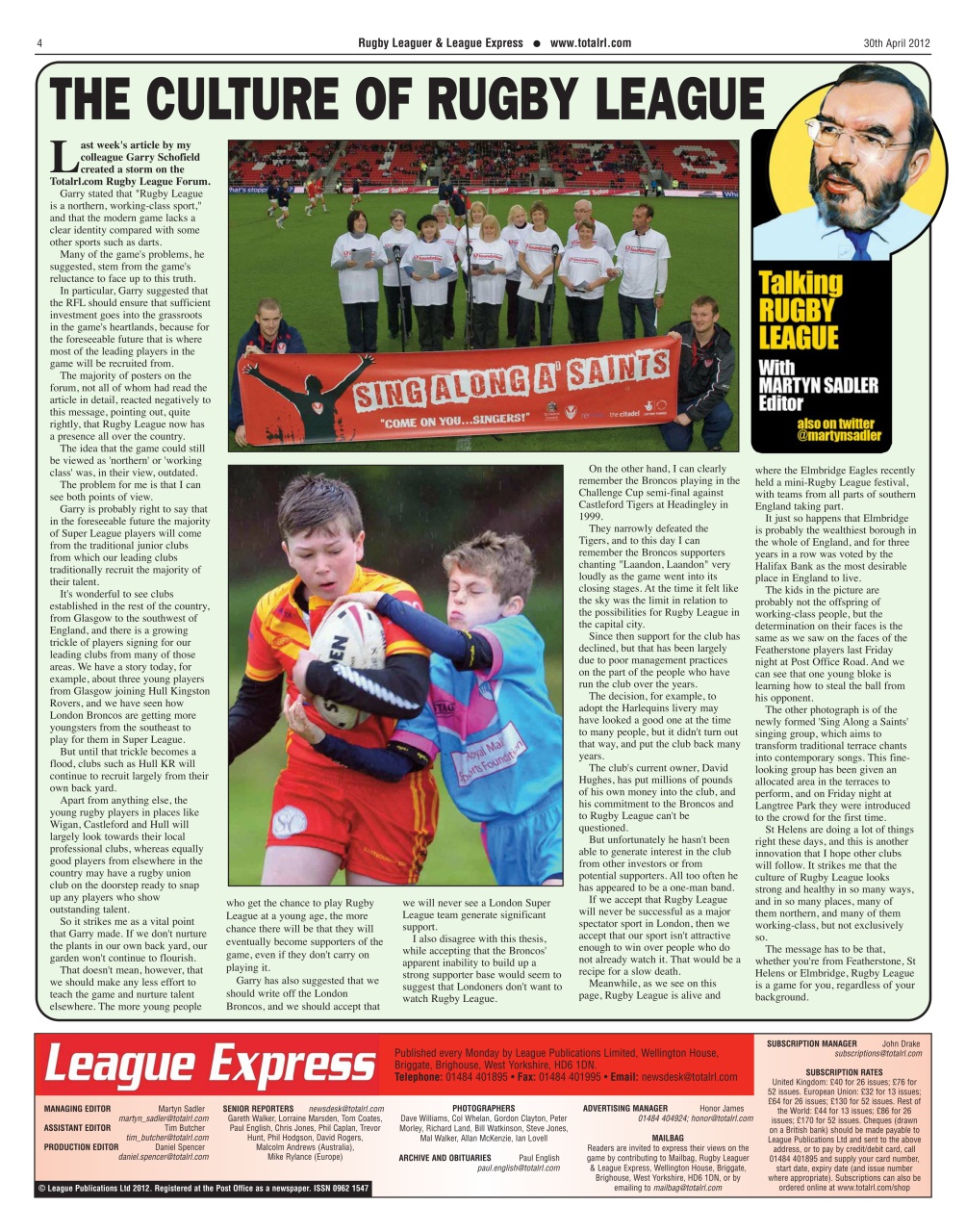 League Express Preview Pages