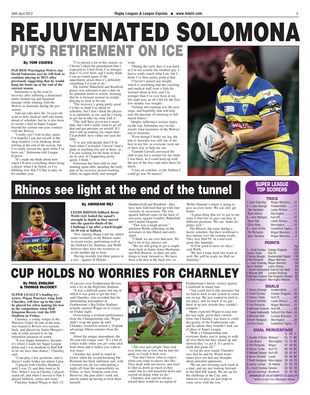 League Express Preview Pages