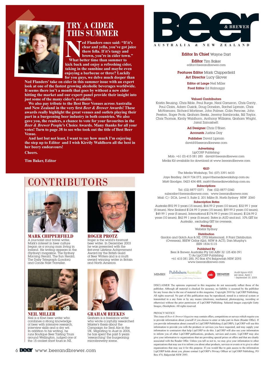 Beer and Brewer Preview Pages