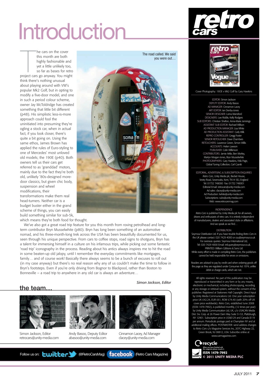 Retro Cars Preview Pages