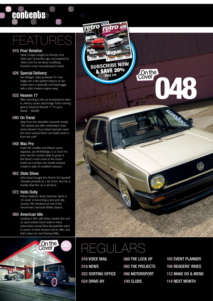 Retro Cars Preview Pages