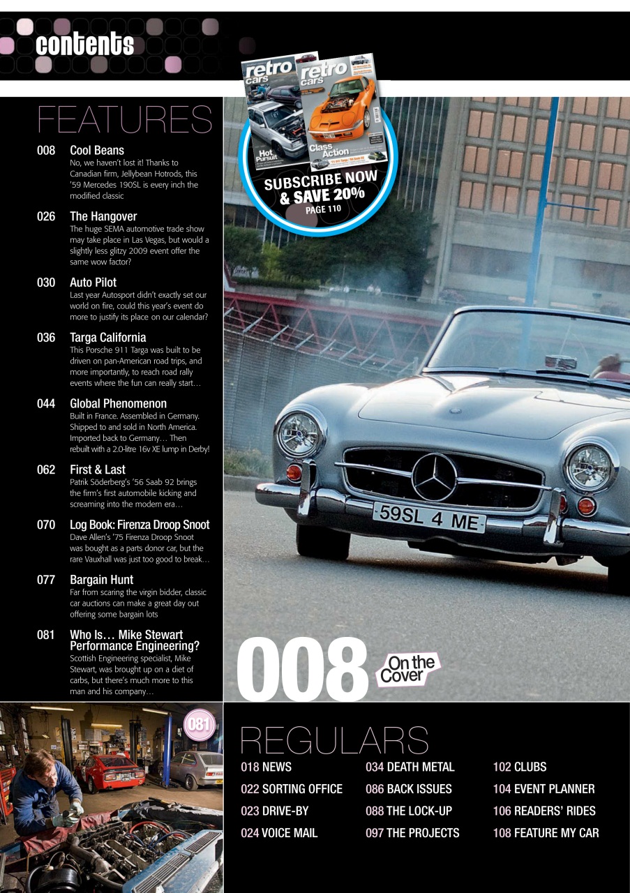 Retro Cars Preview Pages