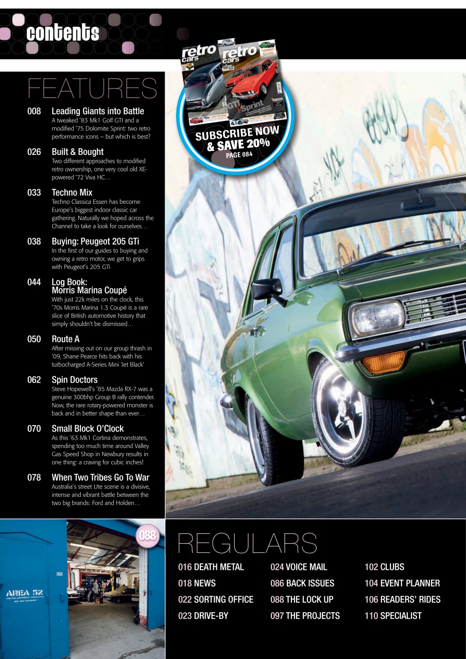 Retro Cars Preview Pages