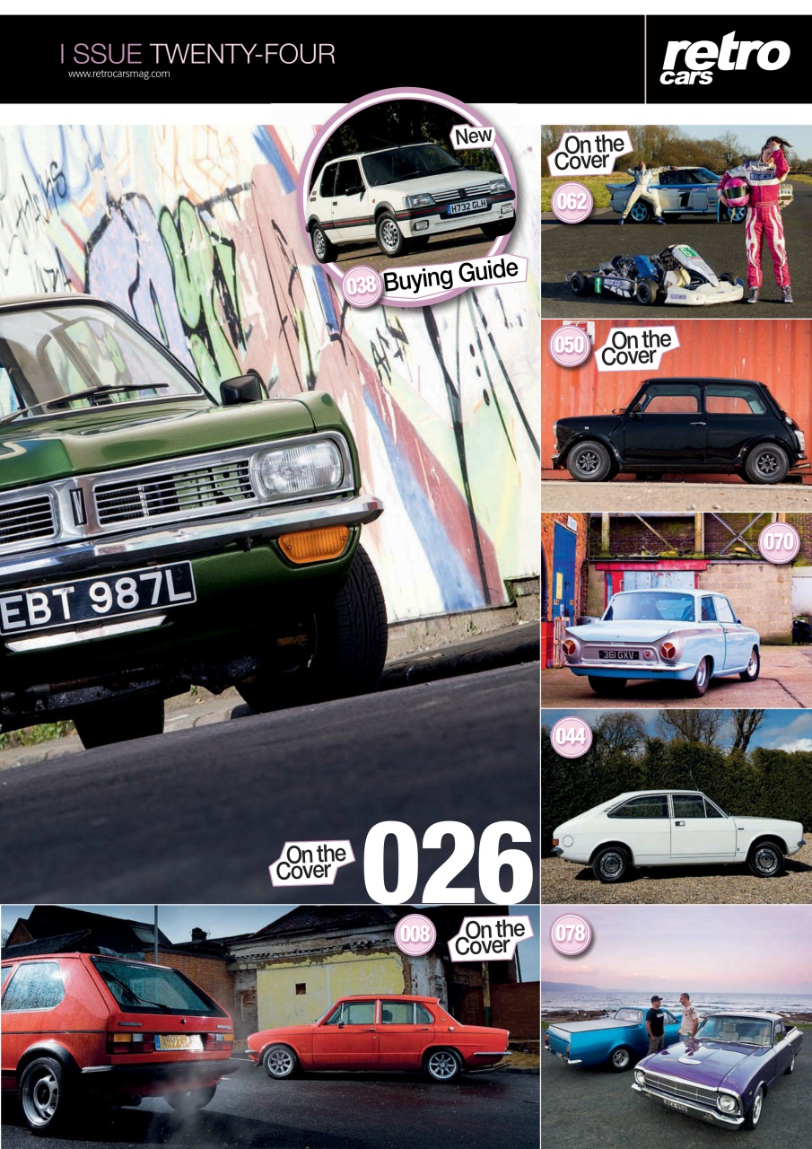 Retro Cars Preview Pages