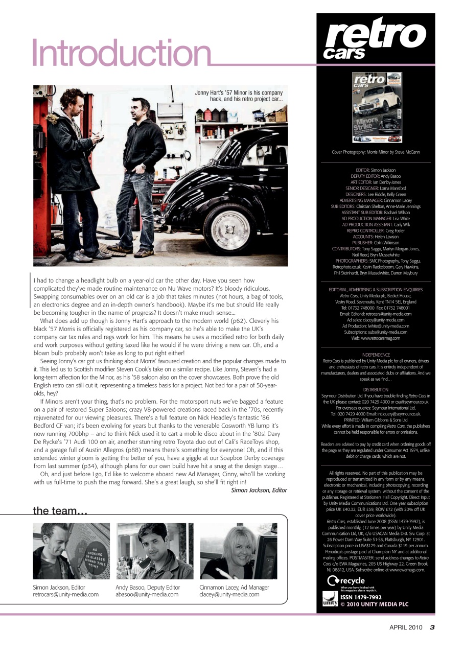Retro Cars Preview Pages