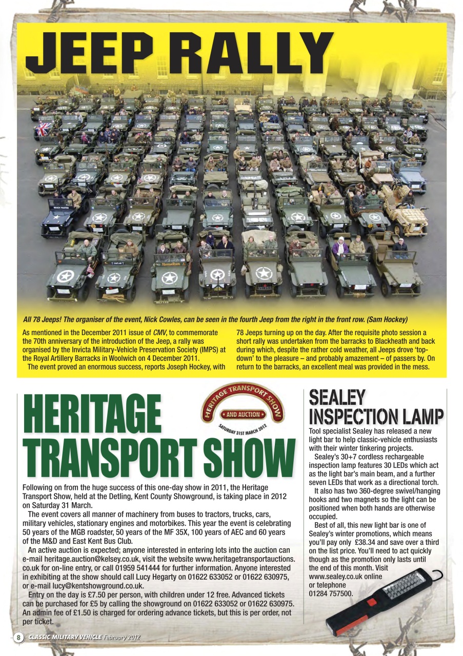 Classic Military Vehicle Preview Pages