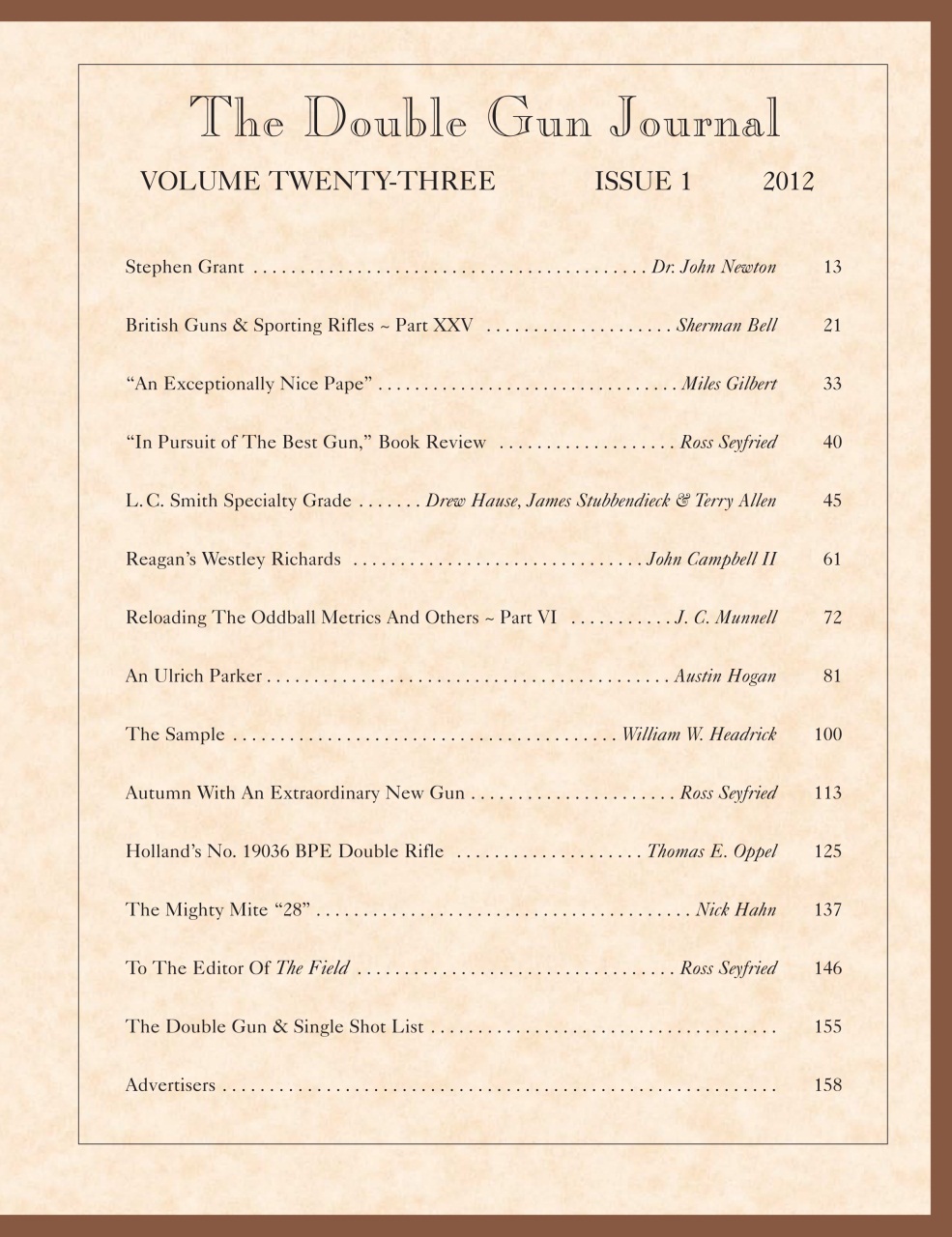 Double Gun Journal Preview Pages