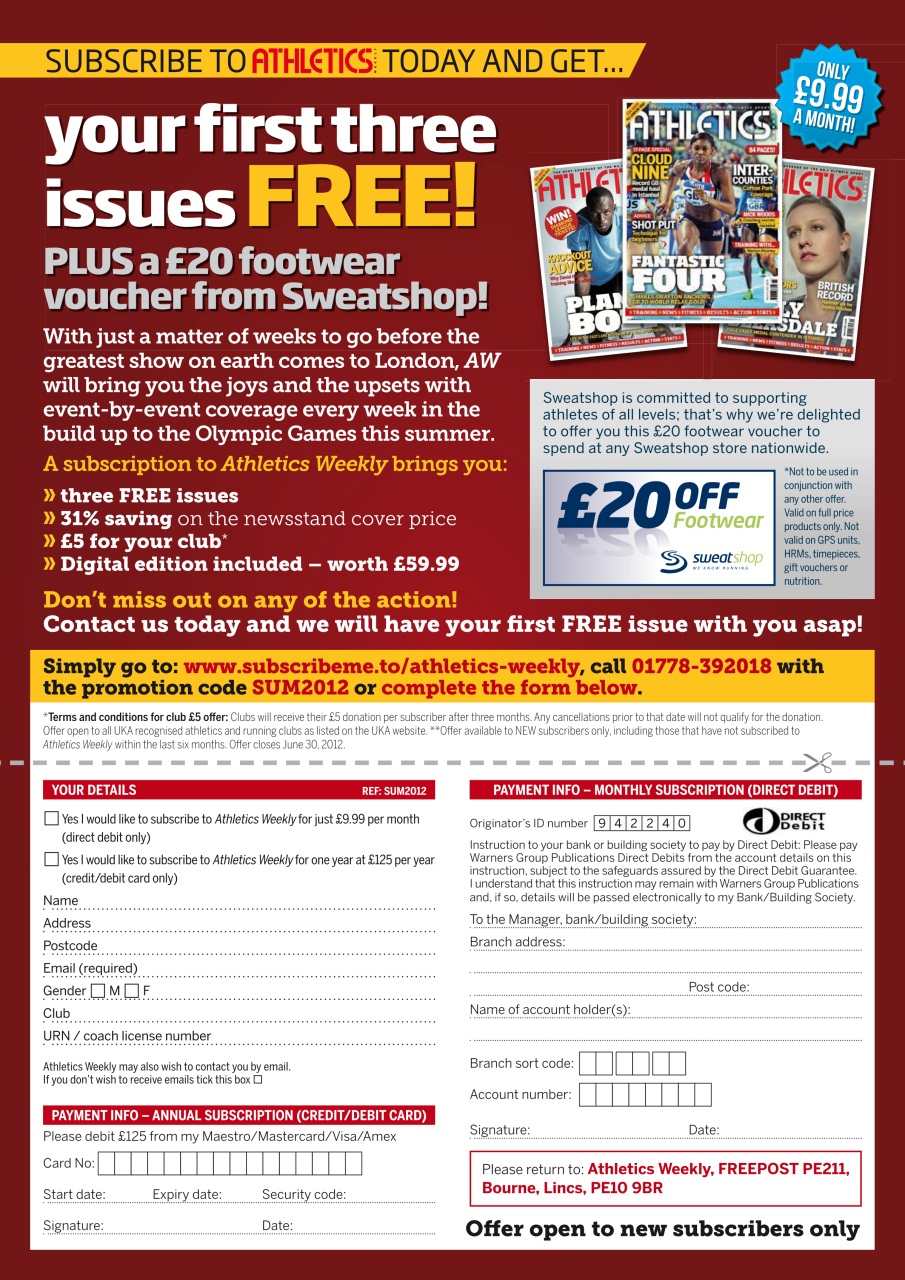 AW – Athletics Weekly Magazine Preview Pages