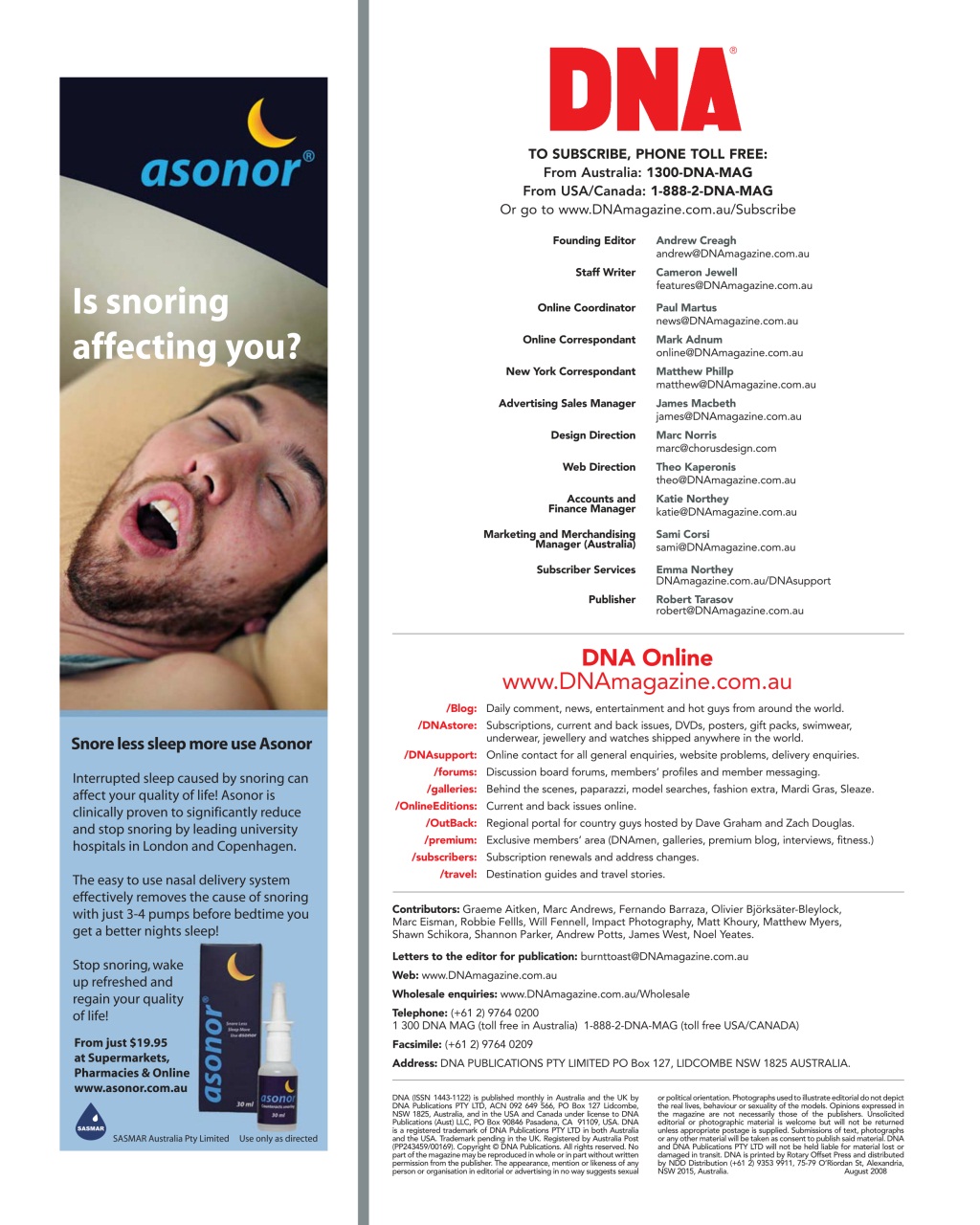 DNA Magazine Preview Pages