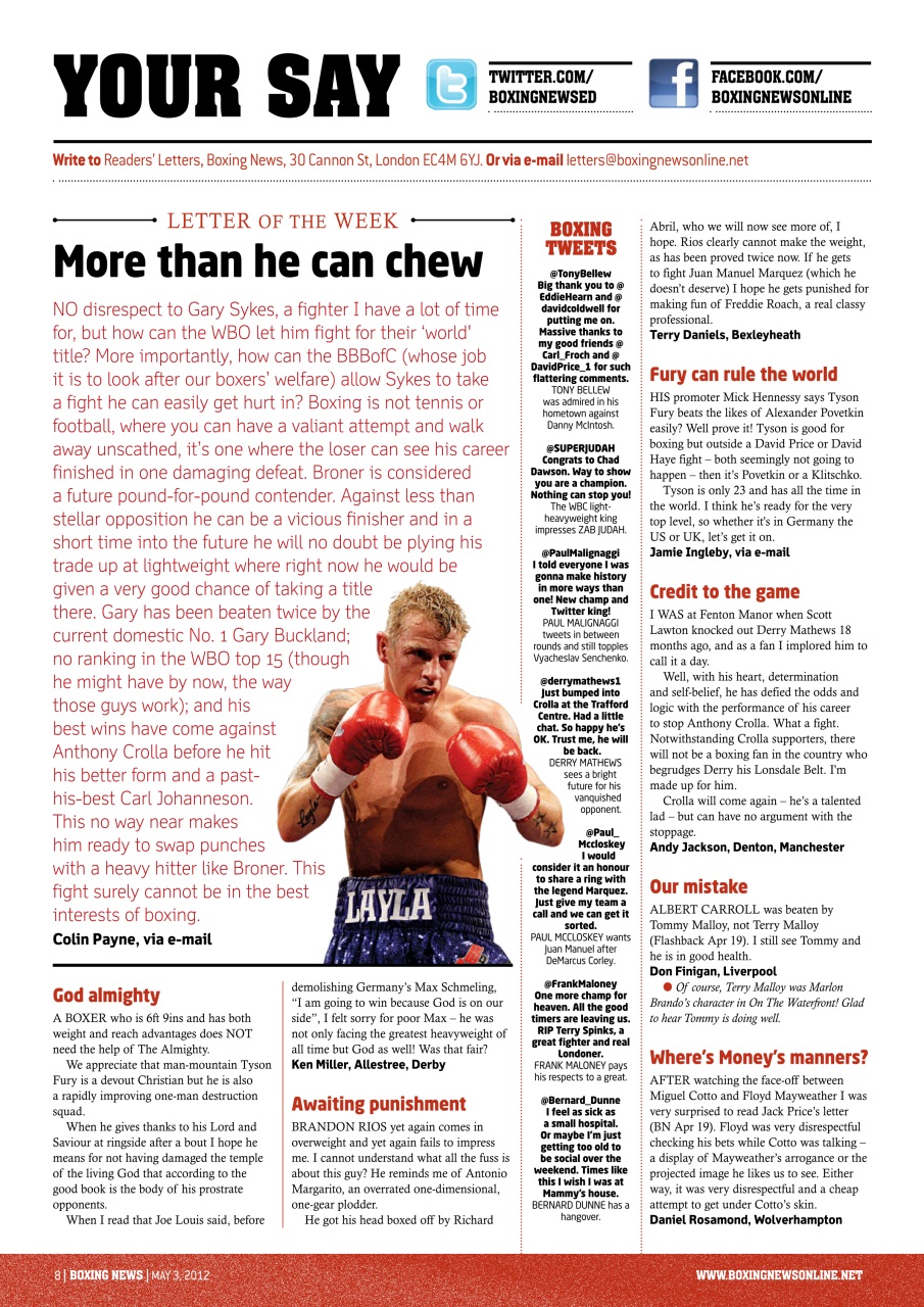Boxing News Preview Pages