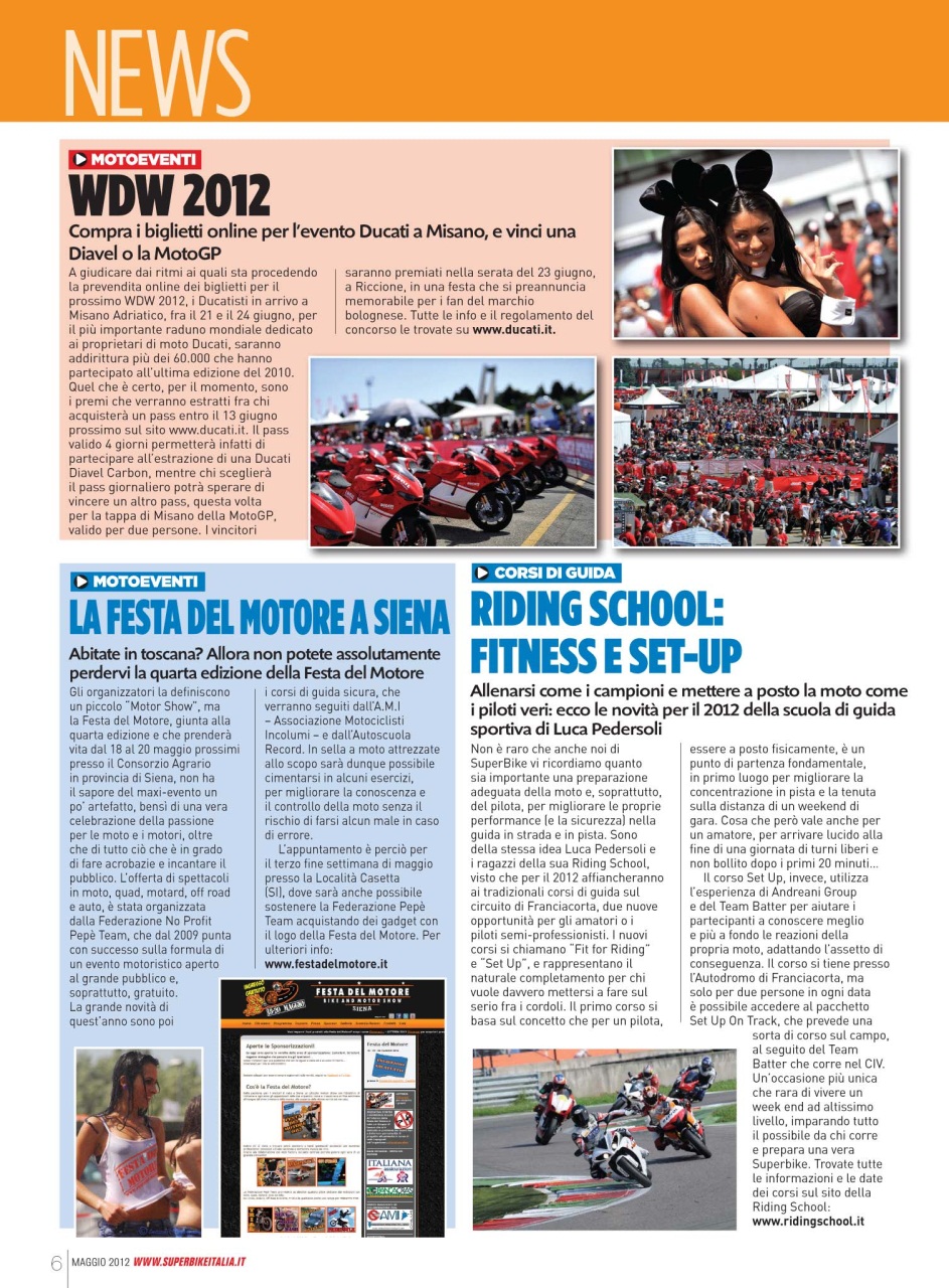 Superbike Italia Preview Pages
