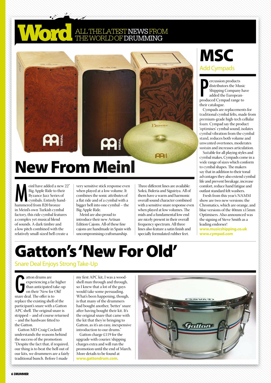 iDrum magazine: Never miss a beat Preview Pages