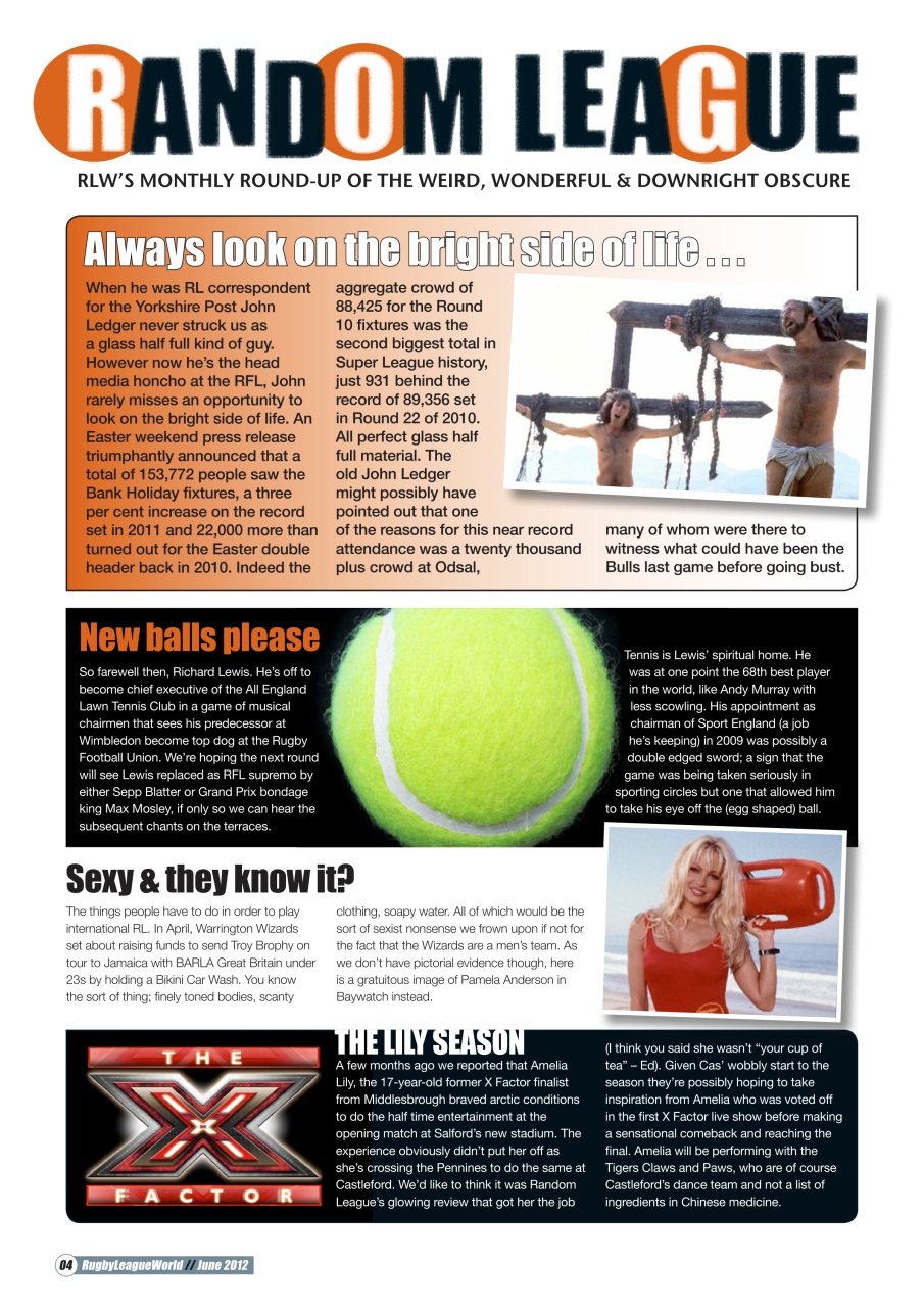 Rugby League World Preview Pages