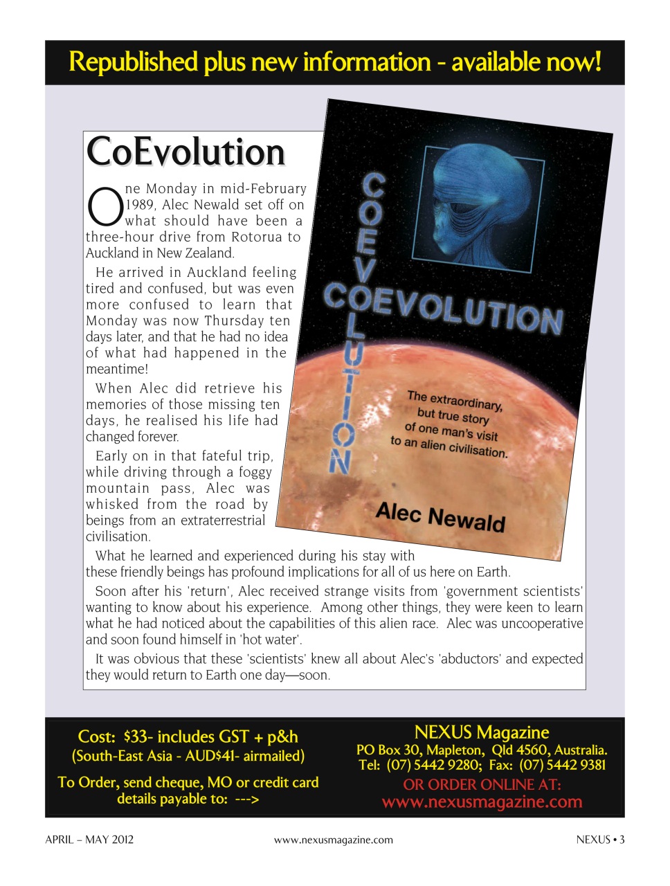 Nexus Magazine Preview Pages