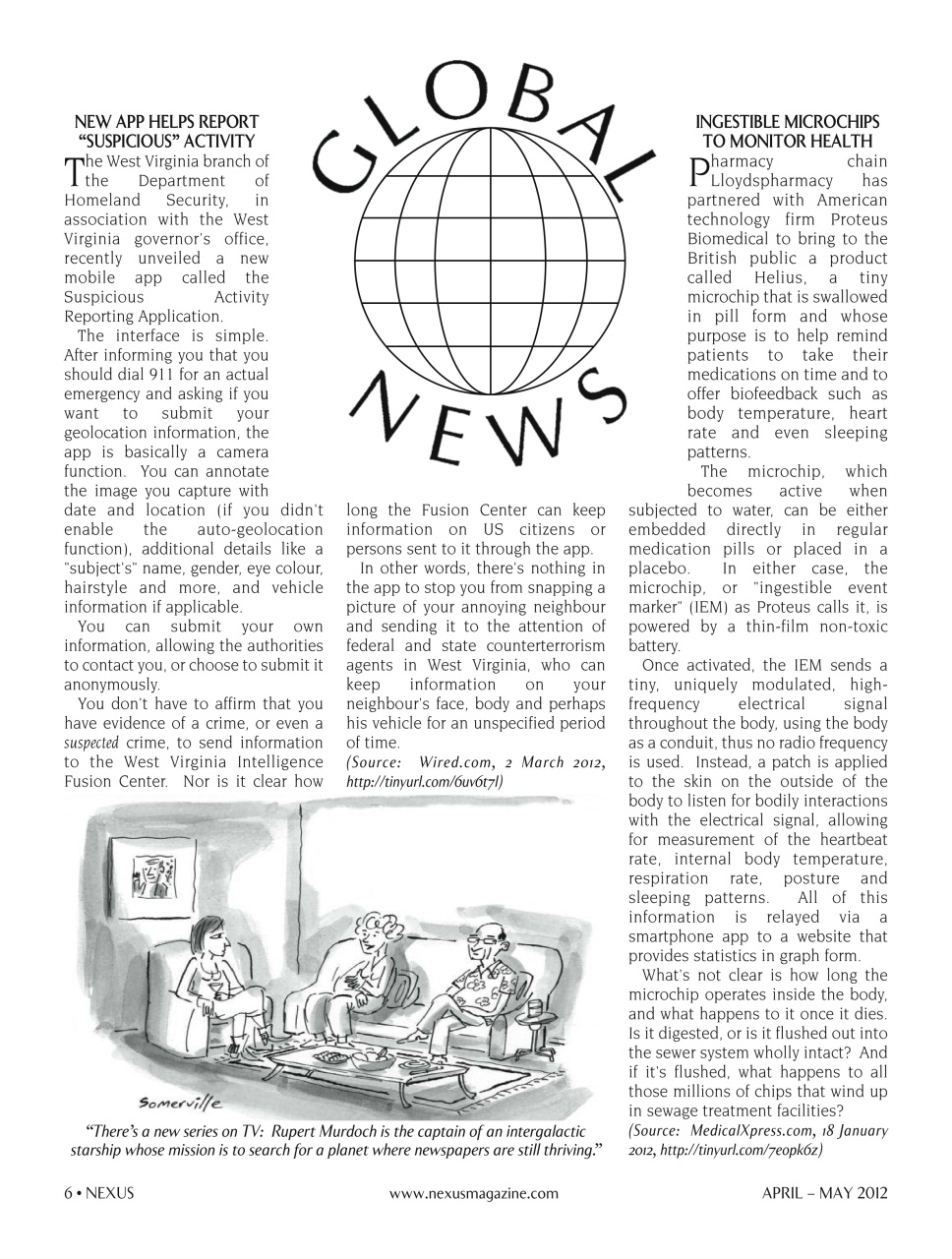 Nexus Magazine Preview Pages