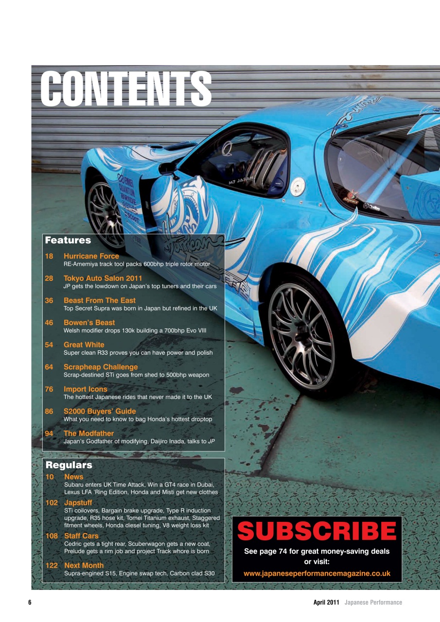 Japanese Performance Preview Pages