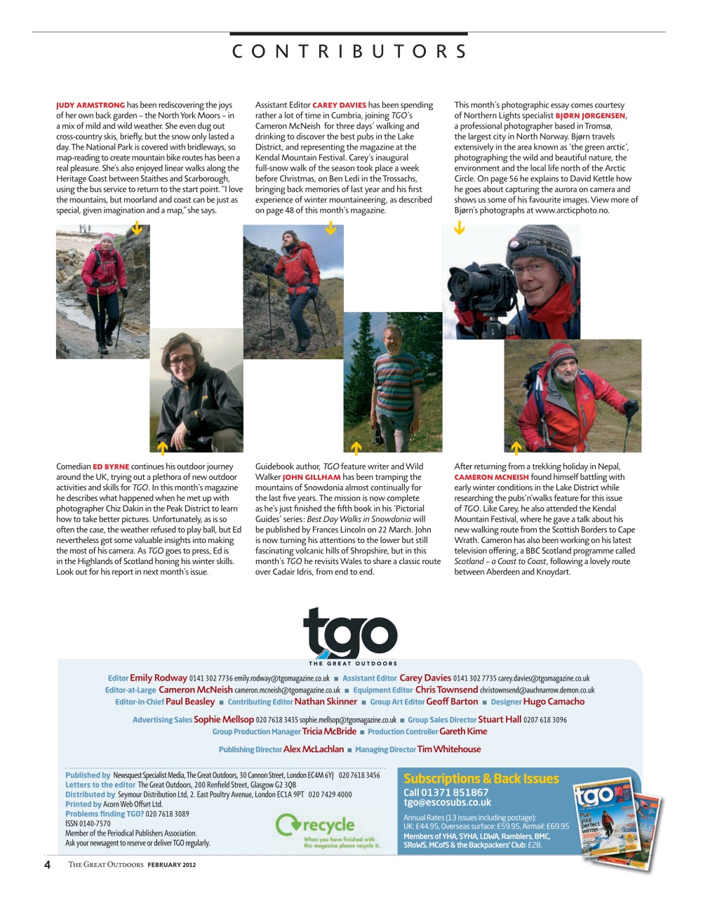 TGO - The Great Outdoors Magazine Preview Pages