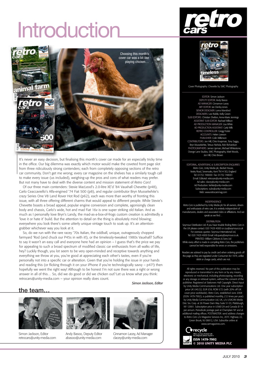 Retro Cars Preview Pages