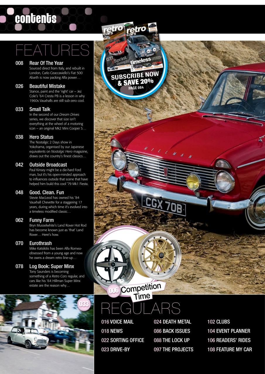 Retro Cars Preview Pages