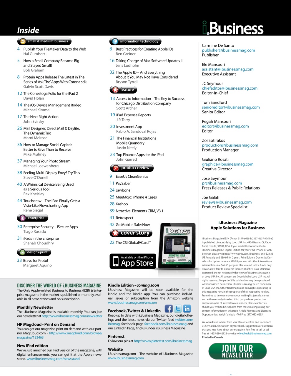 I.Business Preview Pages