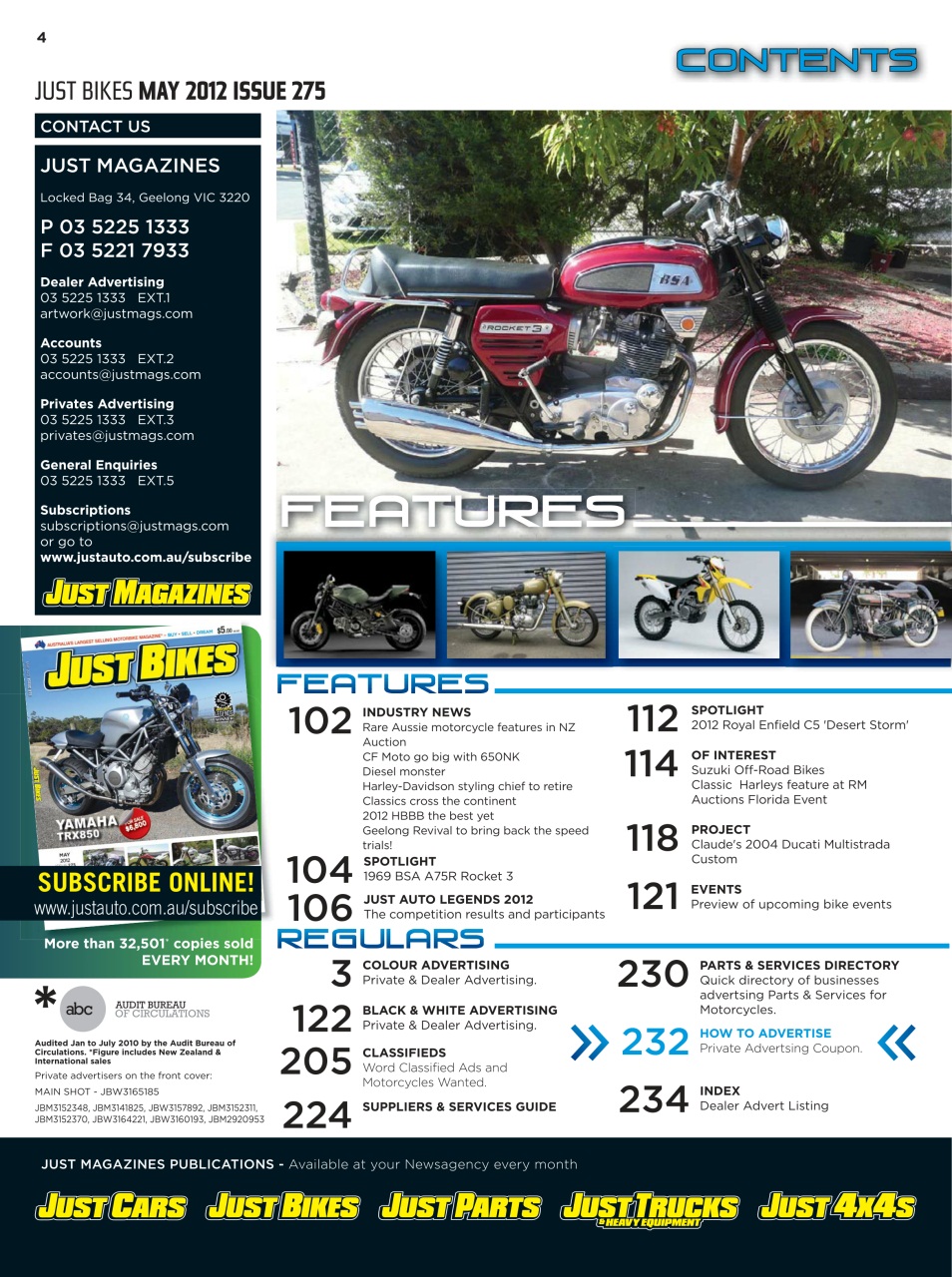 JUST BIKES Preview Pages