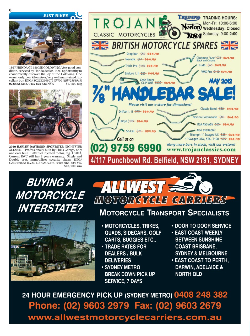 JUST BIKES Preview Pages