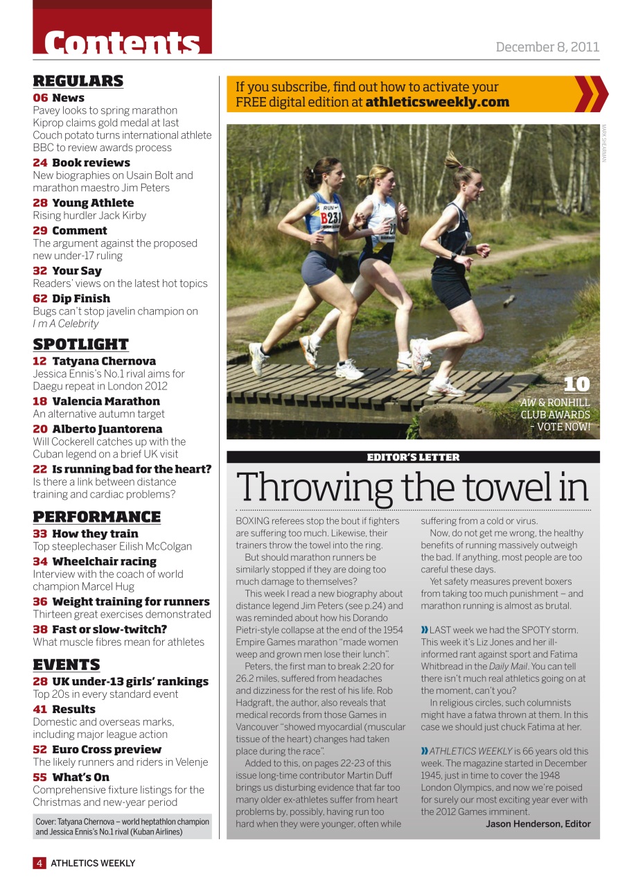AW – Athletics Weekly Magazine Preview Pages