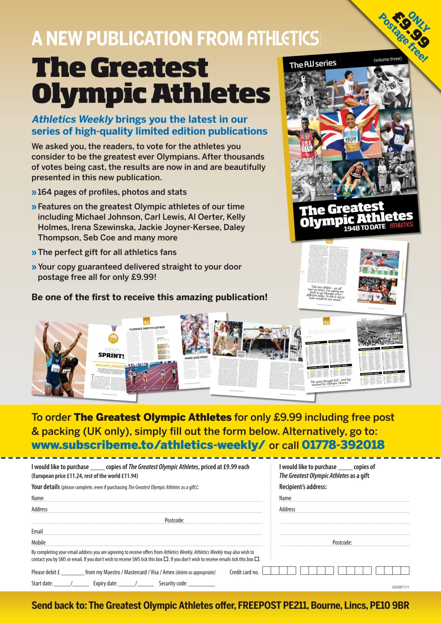 AW – Athletics Weekly Magazine Preview Pages