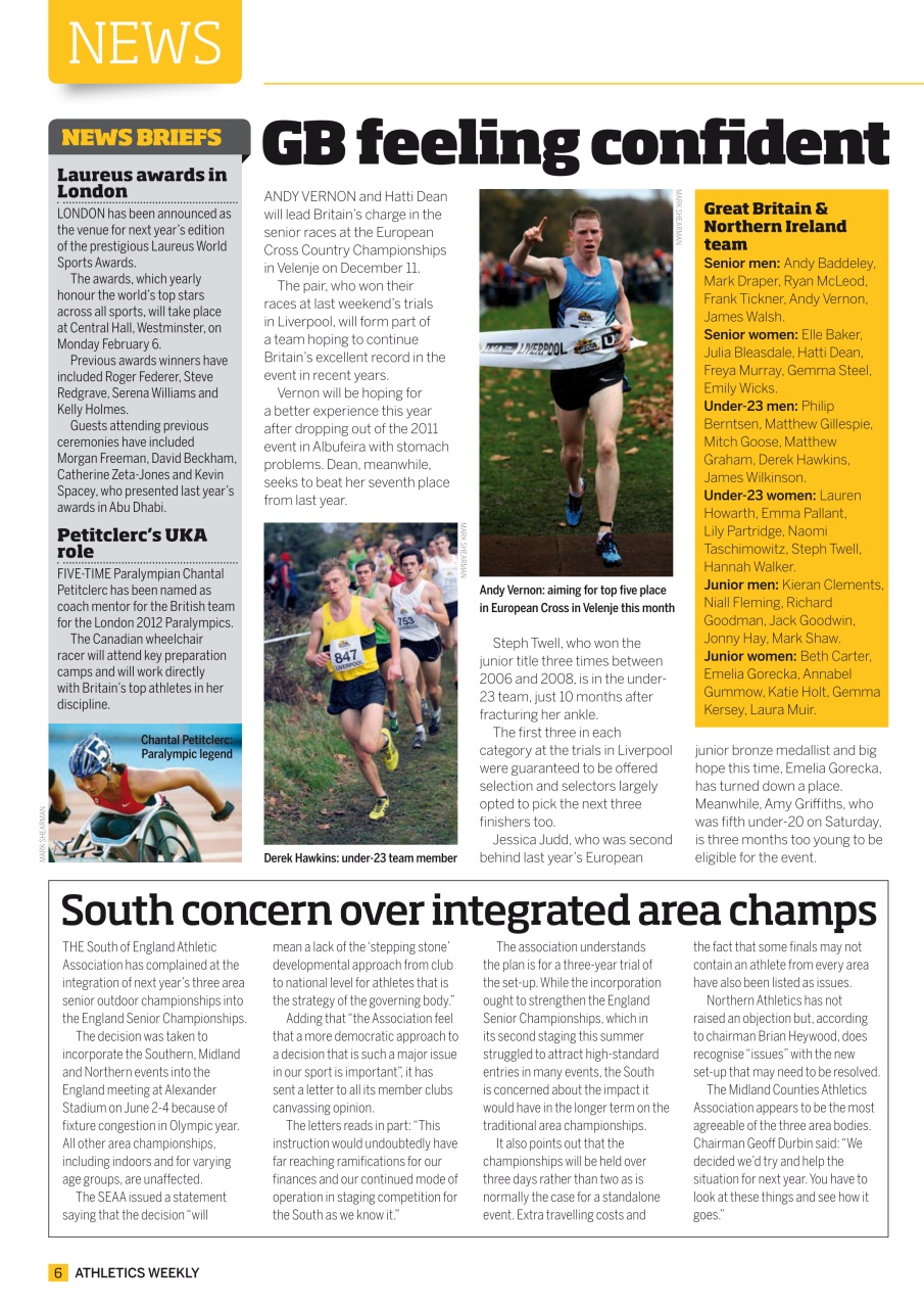 AW – Athletics Weekly Magazine Preview Pages