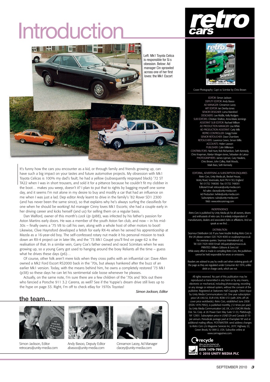 Retro Cars Preview Pages