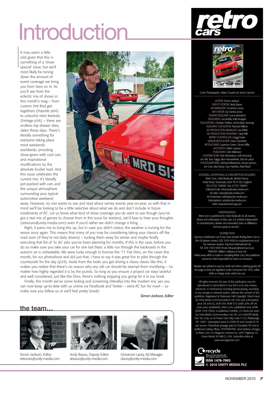 Retro Cars Preview Pages