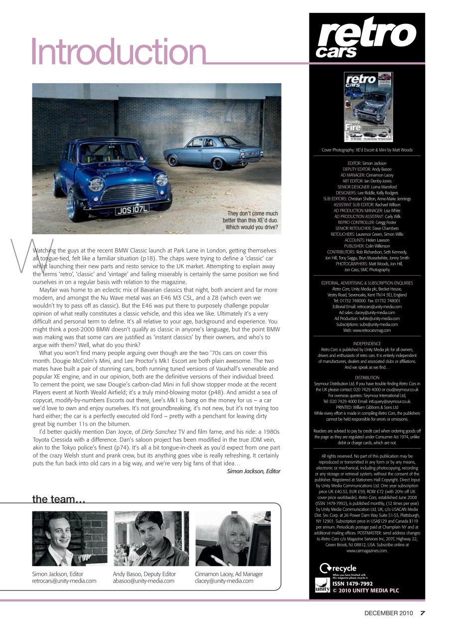 Retro Cars Preview Pages