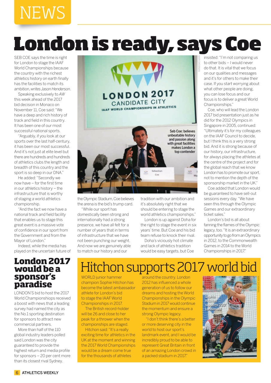 AW – Athletics Weekly Magazine Preview Pages