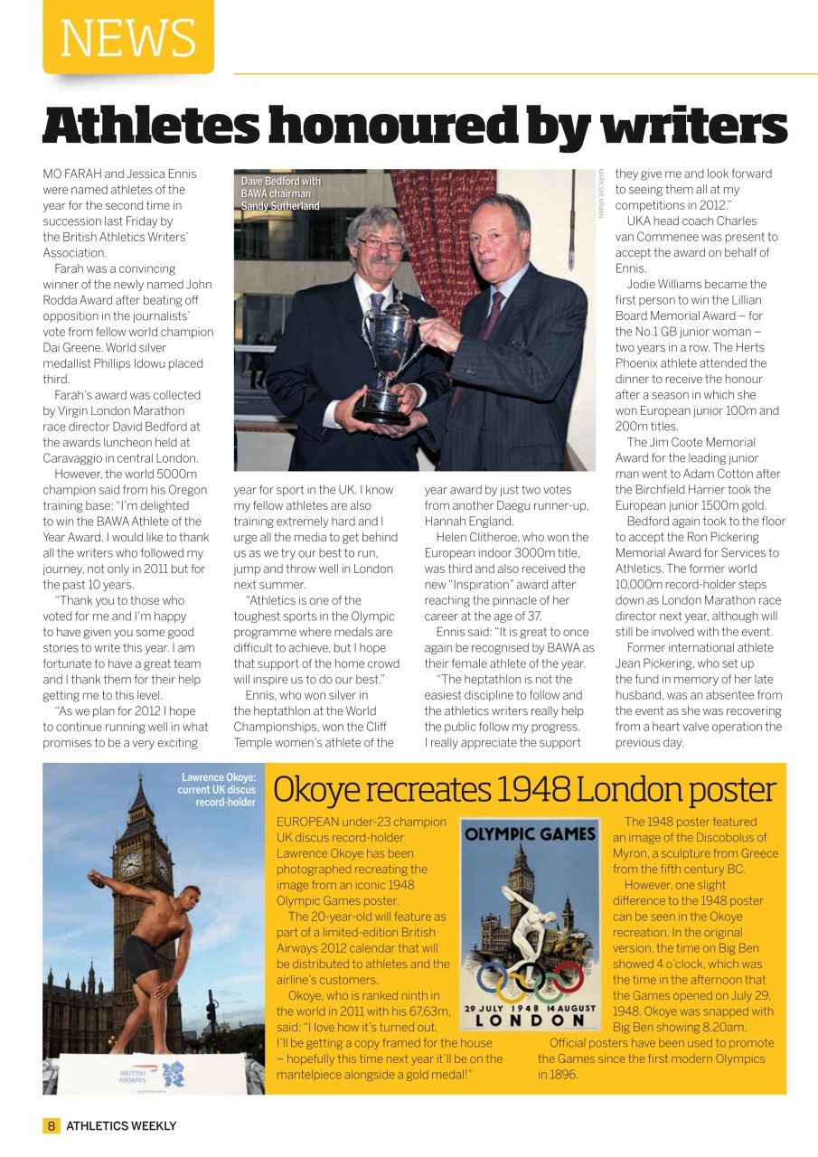 AW – Athletics Weekly Magazine Preview Pages