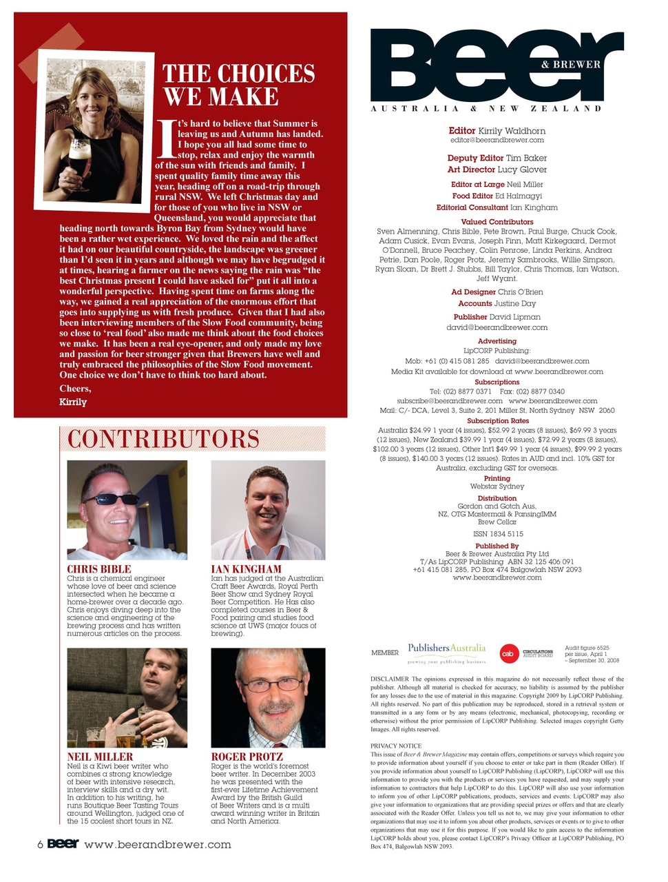 Beer and Brewer Preview Pages