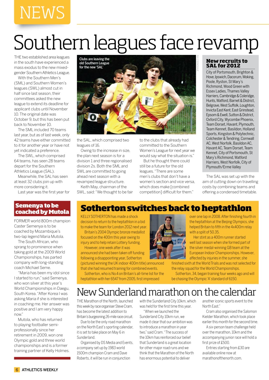 AW – Athletics Weekly Magazine Preview Pages