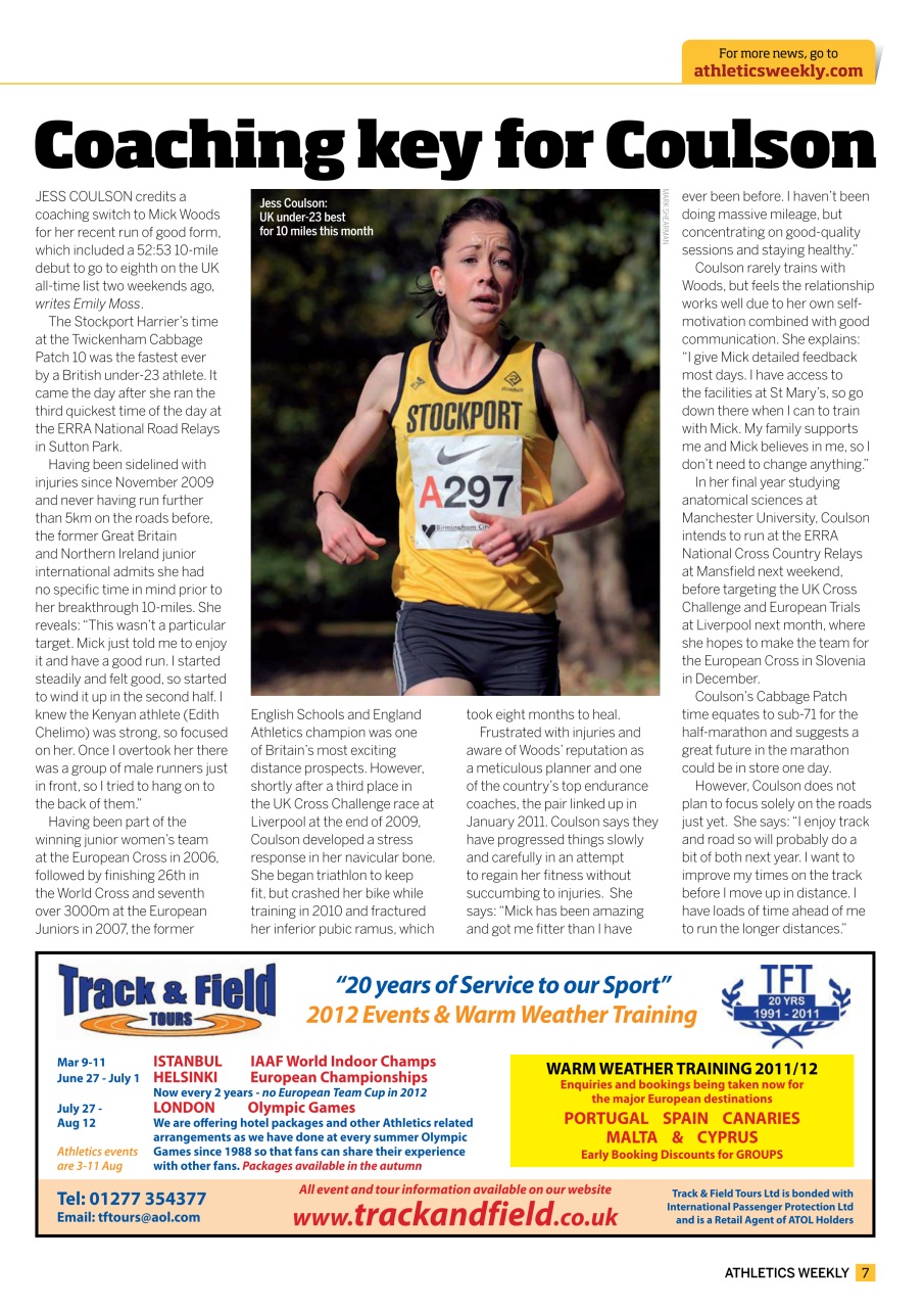 AW – Athletics Weekly Magazine Preview Pages