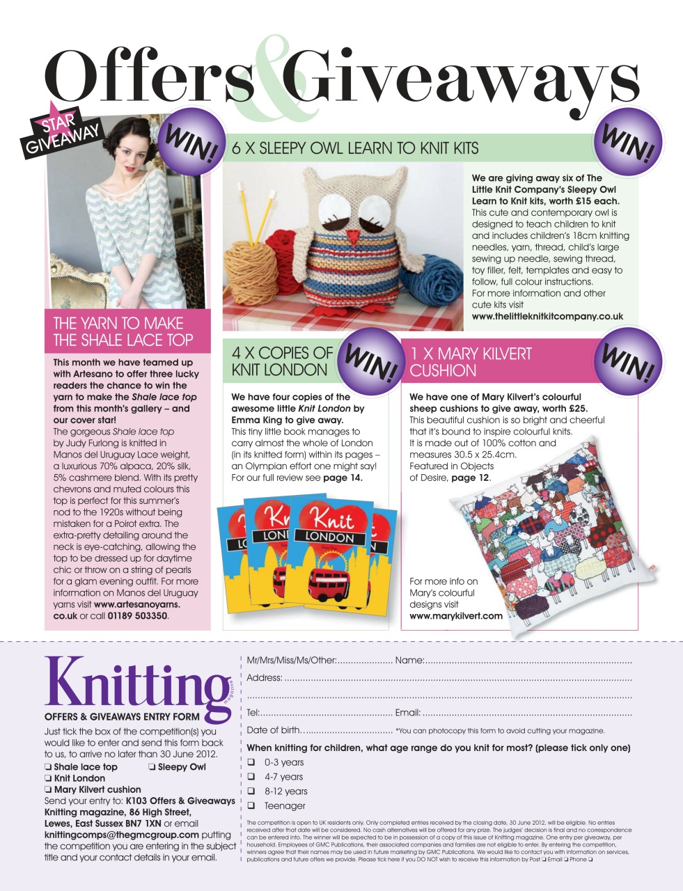 Knitting Preview Pages