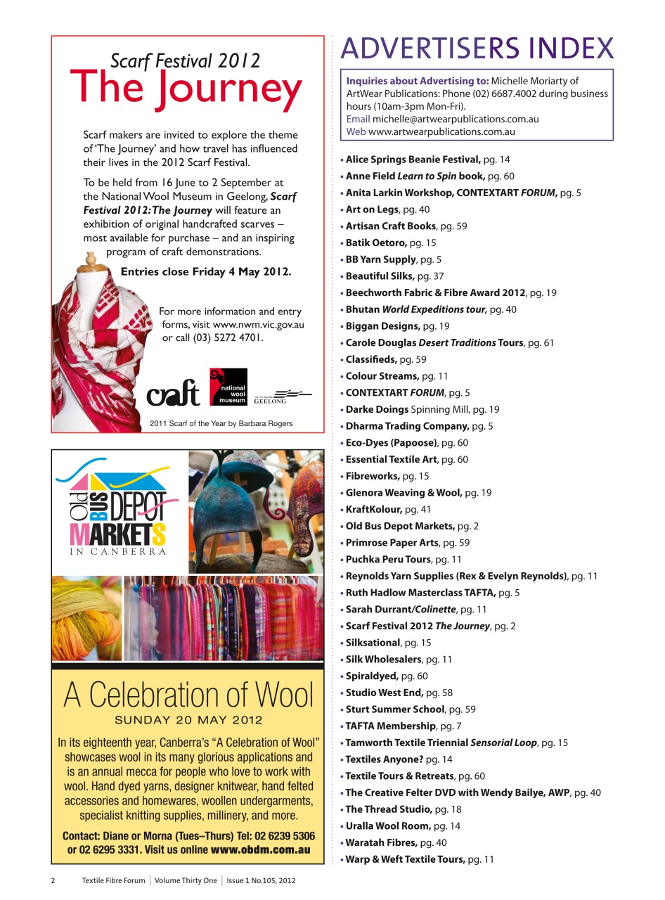 Textile Fibre Forum Preview Pages