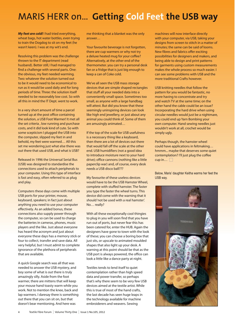 Textile Fibre Forum Preview Pages