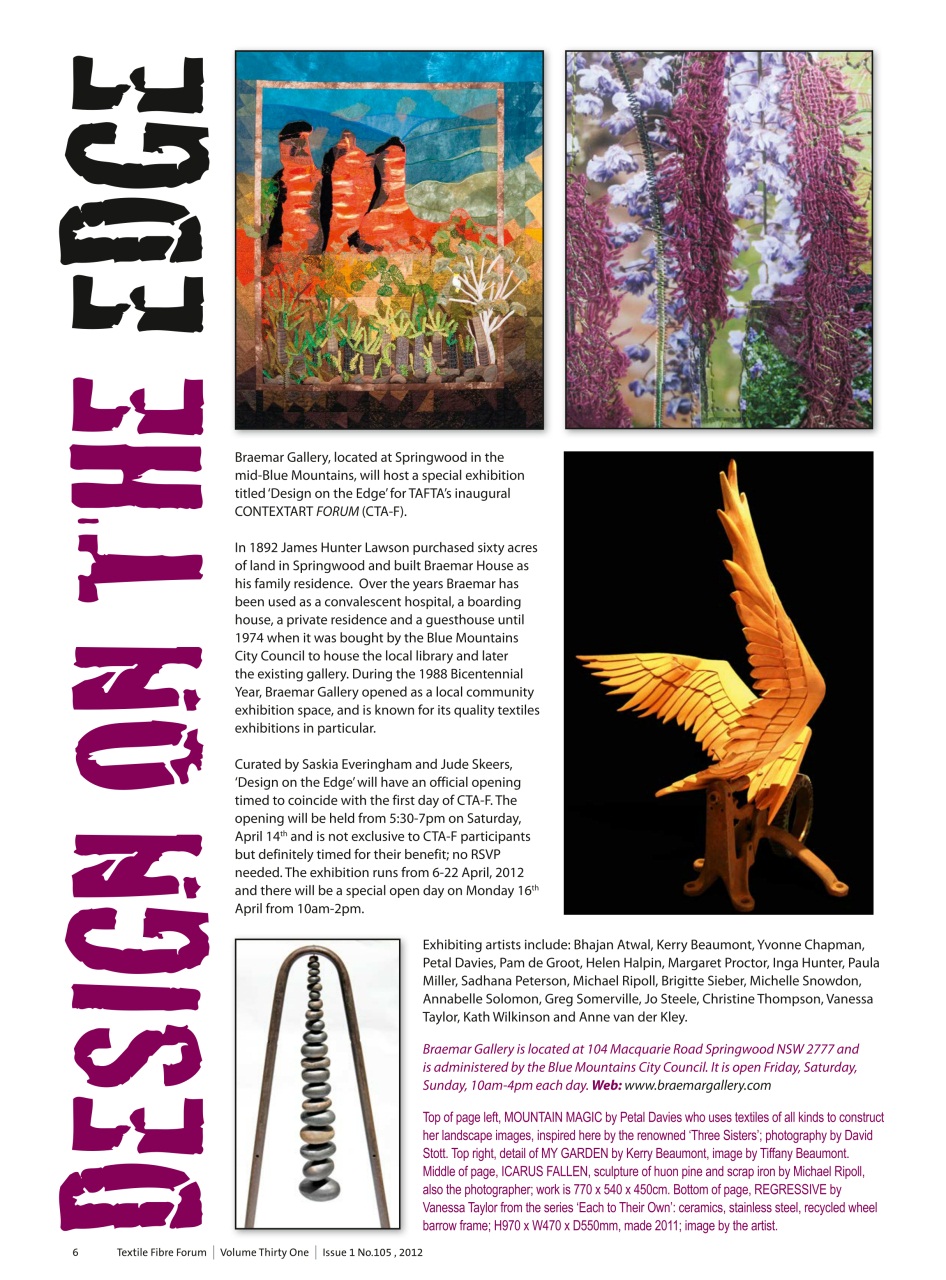 Textile Fibre Forum Preview Pages